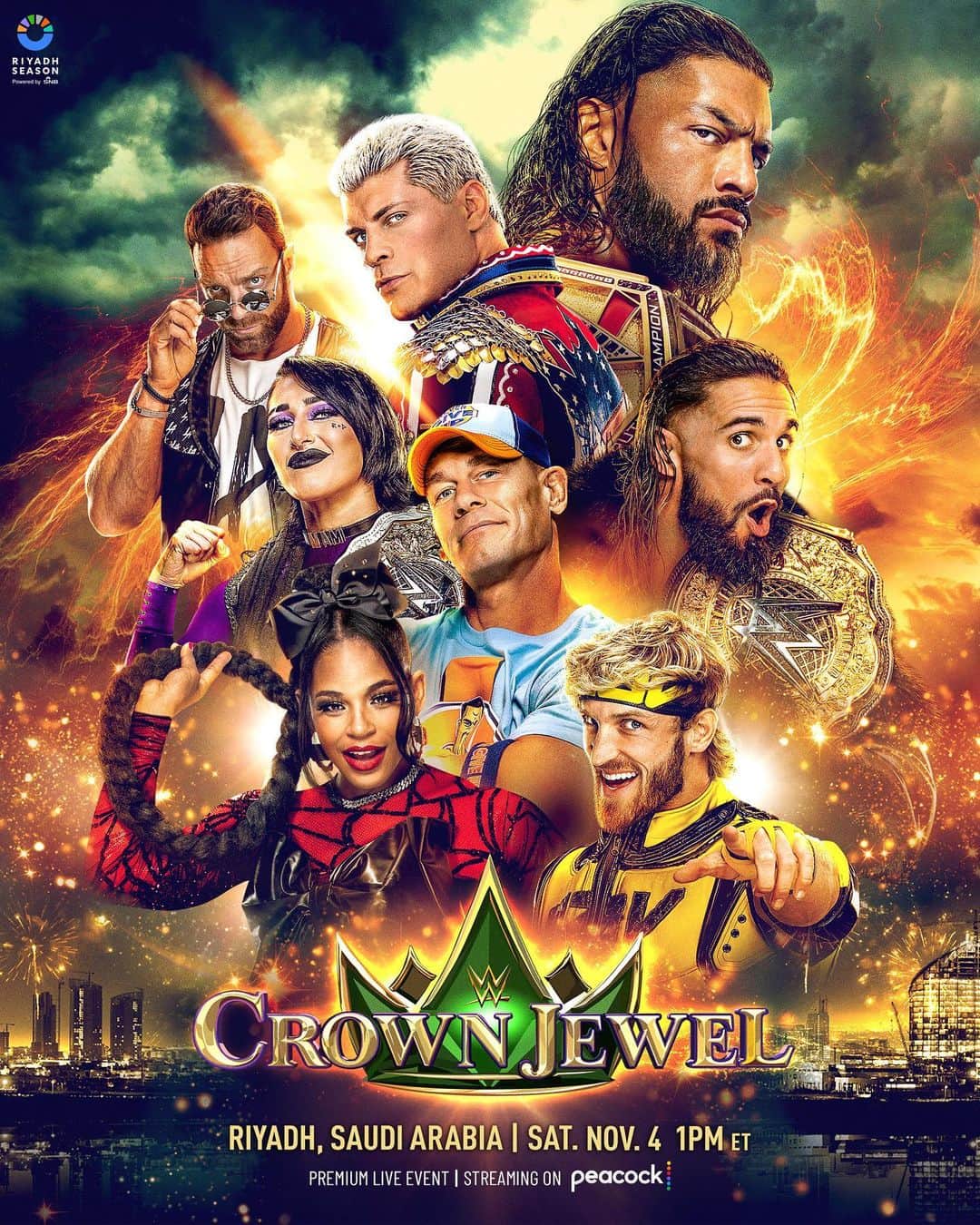 トリプルHのインスタグラム：「Shaping up to be another historic event in Riyadh…  #WWECrownJewel tickets on sale now: webook.com」