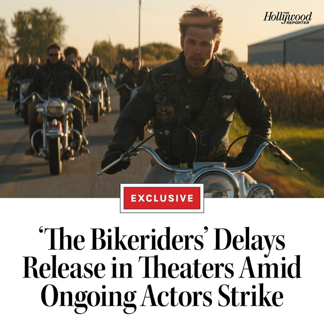 ハリウッド・リポーターさんのインスタグラム写真 - (ハリウッド・リポーターInstagram)「New Regency is delaying the release of Jeff Nichols’ awards hopeful #TheBikeriders due to the ongoing #ActorsStrike and the prohibition on talent doing any promotion or publicity. The drama — starring #JodieComer, #AustinButler and #TomHardy — had been set to open in theaters Dec. 1 after making several stops on the fall festival circuit. Hit the link in bio for more.」10月18日 3時58分 - hollywoodreporter