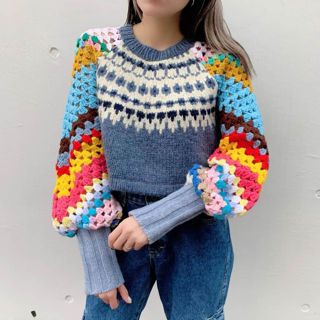 birthdeathのインスタグラム：「New Arrival  00's Fancy design sweater  #birthdeath #vintage」