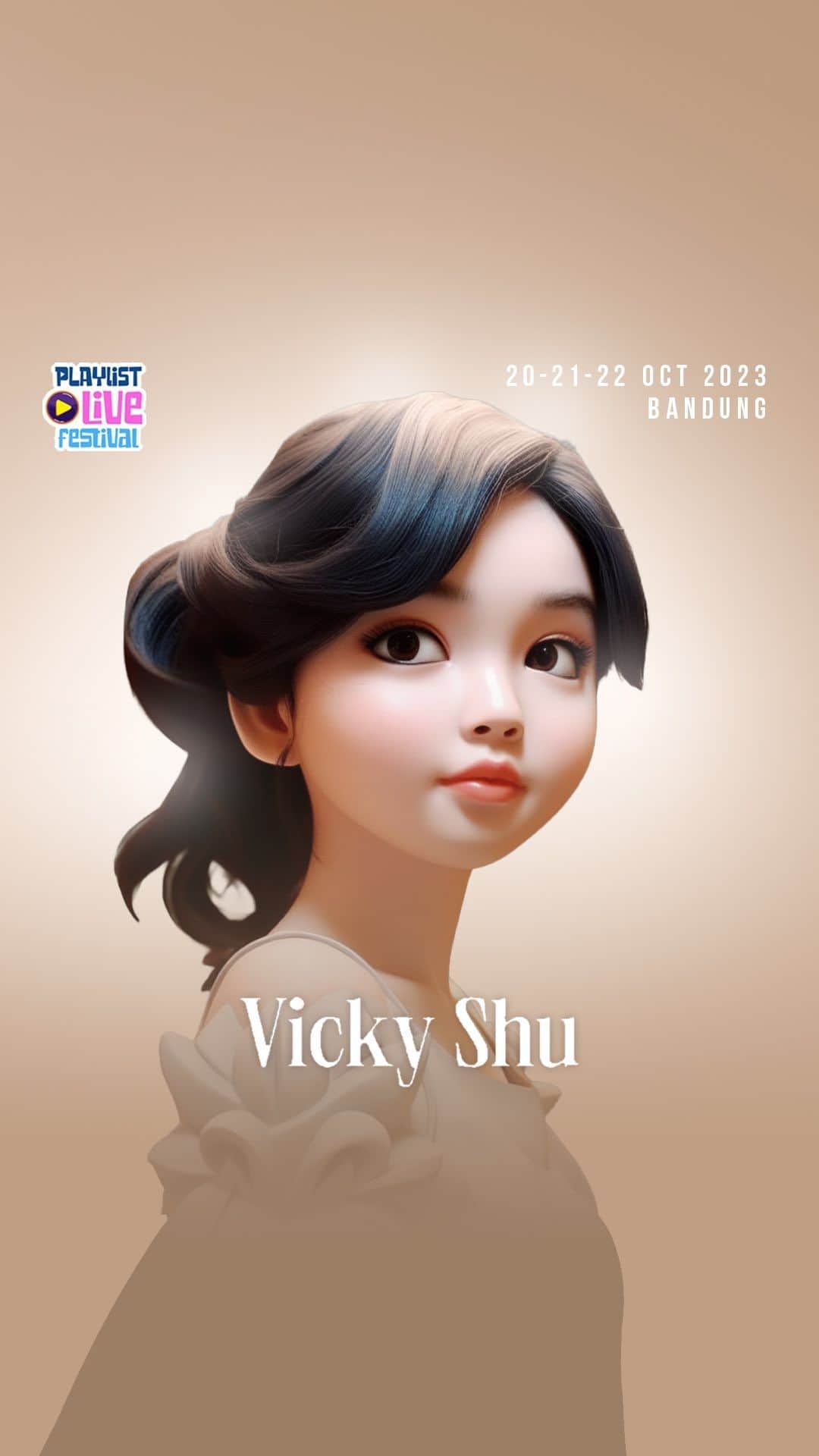 Vicky Shuのインスタグラム：「Witness VICKY SHU performance live at #PlaylistLive2023 DAY 3 - Sunday, October 22nd 2023」