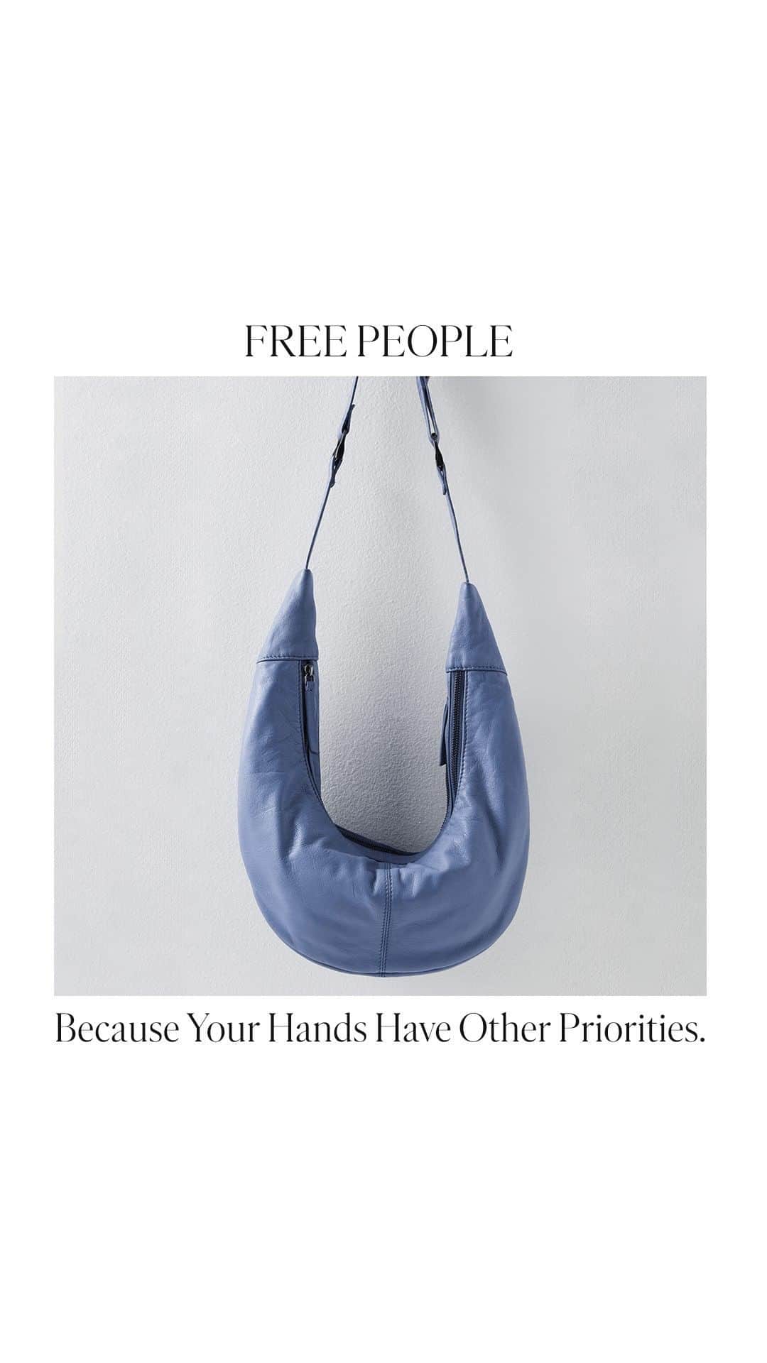 freepeopleのインスタグラム：「How are you styling the Idle Hands Sling? Link in bio to shop our most versatile bag yet.」