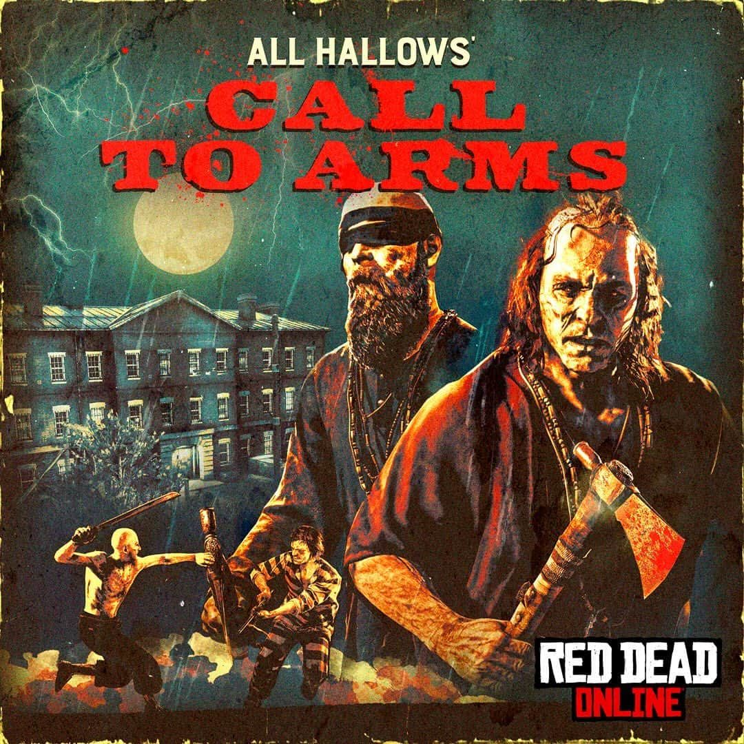 ロックスター・ゲームズさんのインスタグラム写真 - (ロックスター・ゲームズInstagram)「Fight off waves of spooky enemies in three new All Hallow’s Call to Arms locations for Red Dead Online — and get 2X RDO$, Gold, and XP.  Plus, dispatch The Dead and wipe out other players to top the leaderboard in three new Dead of Night maps.  Learn more at the Rockstar Newswire via the link in our bio.」10月18日 7時30分 - rockstargames