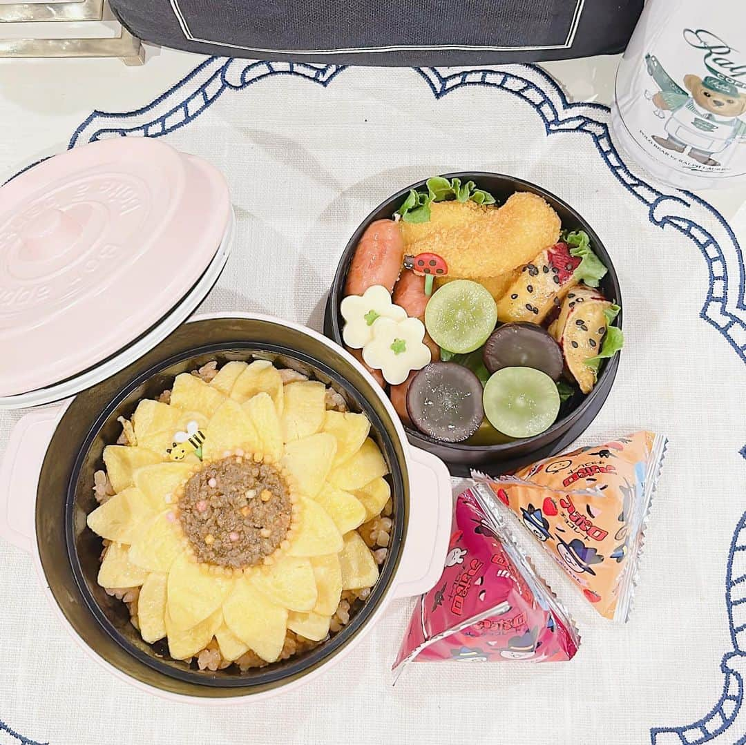 SPARAさんのインスタグラム写真 - (SPARAInstagram)「最近10日間の #JK弁当 量が多いから少なめで、とリクエスト。ついつい詰め込んじゃう笑  そして毎日レパートリーが思いつかない。結局いつもサンドイッチ系か、照り焼きチキンか、そぼろか、 タコライスとかドライカレーとか、オムライスとか。  #ハロウィン弁当 #そぼろ弁当  #オムライス弁当 #照り焼きチキン弁当 #栗ごはん弁当 #普通のお弁当 #タコライス弁当 #JK弁当 #サンドイッチ弁当 #ドライカレー弁当 #ホットサンド弁当 #はんぶんこサンド弁当 #ひまわり弁当 #向日葵弁当」10月18日 8時06分 - spara_aco