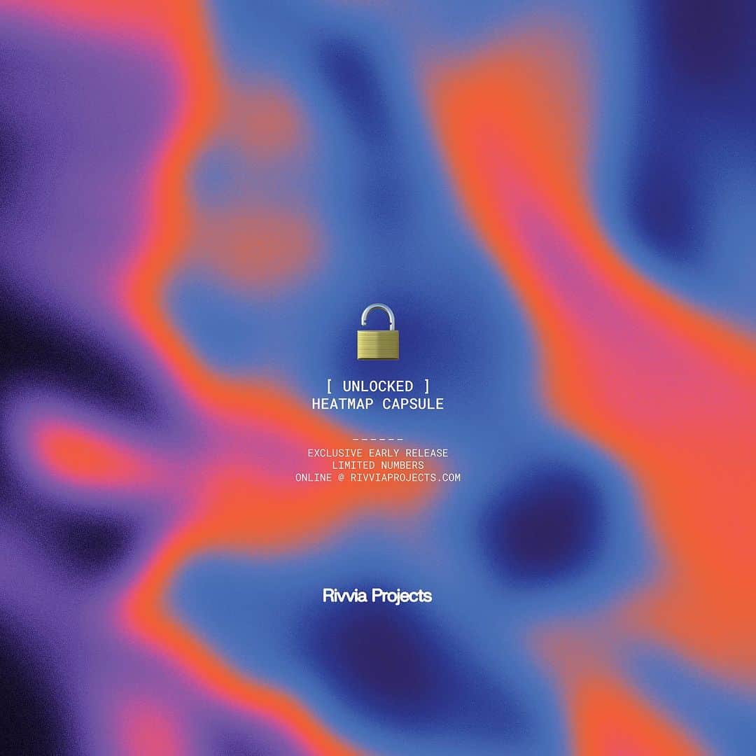 ジュリアン・ウィルソンのインスタグラム：「We asked. You spoke. We listened. The HeatMap Capsule is now — [ UNLOCKED ] 🔓  + Exclusive early release.  + Limited sizes and numbers  + Online now @ RivviaProjects.com」