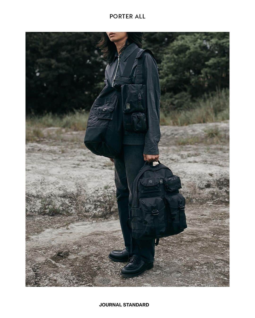 のインスタグラム：「好みやシーンに合わせてバッグをカスタマイズできる「PORTER ALL（オール）」シリーズ。  様々な「コト」や「モノ」がパーソナライズできる現代においてバッグをアレンジし、使う楽しさや快適さを感じることができるシリーズです。 本体に付属するポーチは取り外しができ、必要なものだけを持ち運べるカスタマイズ性が魅力です。 明日、10/18より順次発売致します。 #yoshidakaban #porter ----------------------------------------------------------- @porter_yoshida_co.official  -----------------------------------------------------------  #2023aw #journalstandard #baycrews #fashion #journalstandardmens #journalstandardladies #ジャーナルスタンダード」