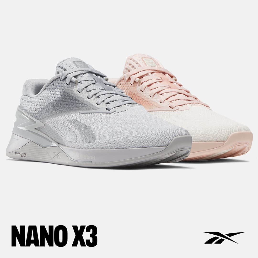 Reebok JPさんのインスタグラム写真 - (Reebok JPInstagram)「. NANO X3  NANO X3シリーズから ポッシブリーピンクとピュアグレーが登場！  「L.A.Rシステム（=Lift + Run)」 を搭載したデザインで いかなるトレーニングにもフィットする。  From NANO X3 series Possibly pink and pure gray are now available!  "L.A.R System (=Lift + Run)" With a design equipped with Perfect for any training.  #Reebok #NANOX3 #トレーニング　#ワークアウト」10月18日 10時00分 - reebokjp