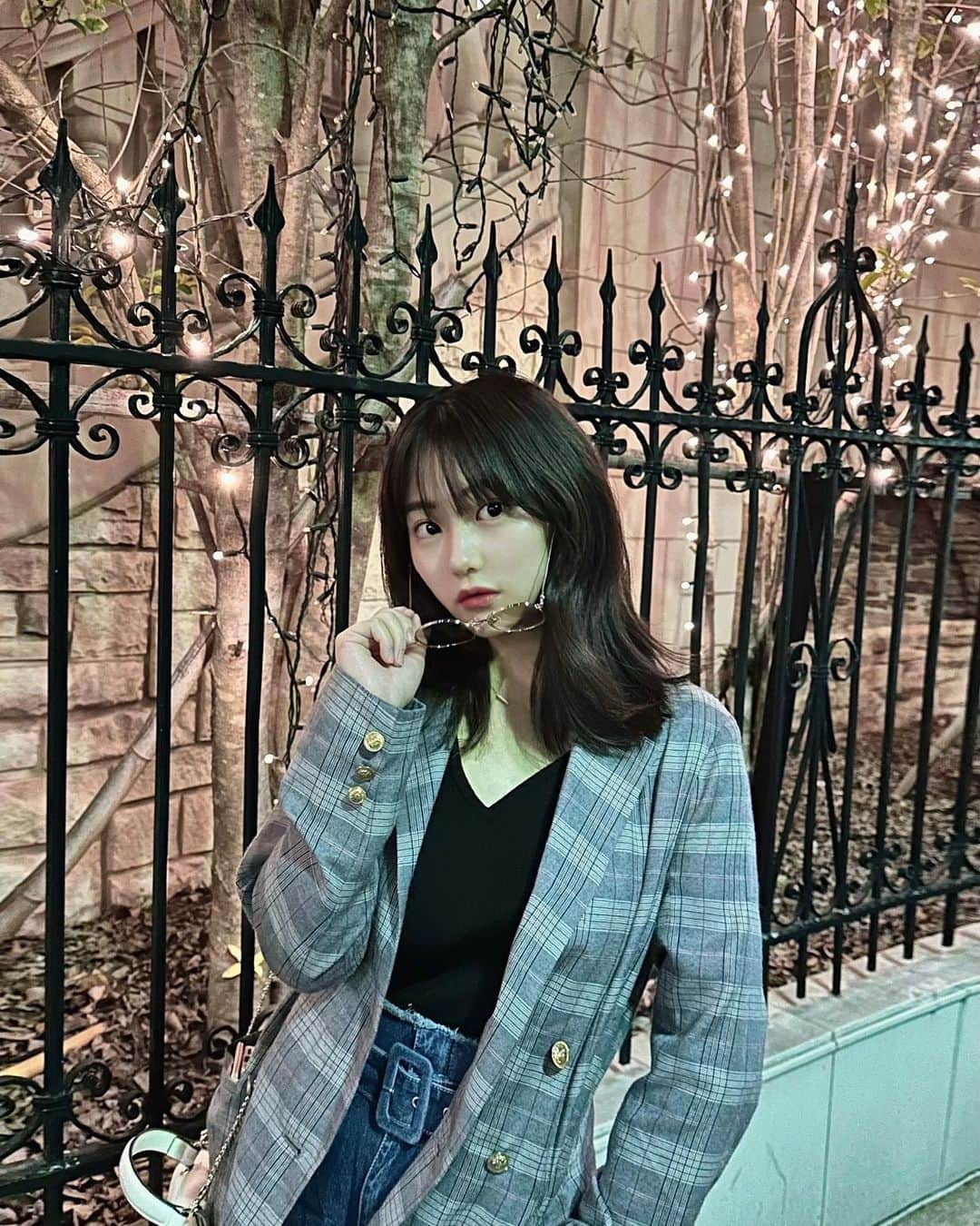 田中美久のインスタグラム：「いろんなメイクしてお出かけするの楽しいね♪」