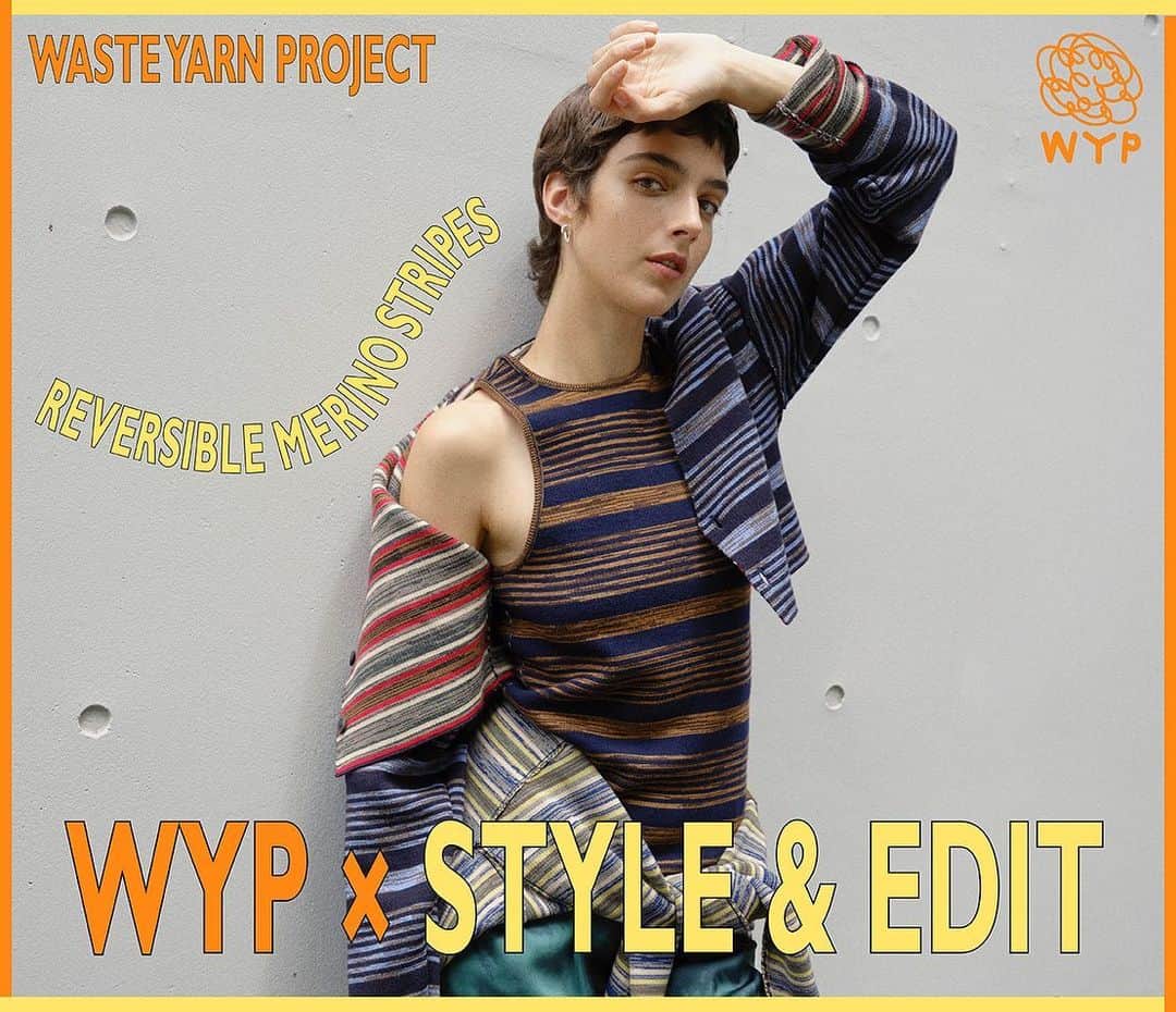 STYLE & EDIT officialのインスタグラム：「WASTE YARN PROJECT × STYLE&EDIT  工場に眠る上質な残糸をアップサイクルしてニットウェアを生み出すパリ発〈WASTE YARN PROJECT〉とSTYLE&EDITのスペシャルコラボレーション。 リバーシブルで楽しめるアメリカンスリーブのニット、ショート丈のカーディガンは、デザインから完全別注。配色バランスの良いボーダーデザインにすることで、異なる色同士を合わせてもサマになるのが特徴。鮮やかなボトムスとのコーディネートもおすすめです。  ExclusiveCardigan @wasteyarnproject ¥47,300 Exclusive Top @wasteyarnproject ¥38,500 Pants @08sircus ¥48,400  〈WASTE YARN PROJECT〉 フランス・パリを拠点にユニークなニットアイテムを生み出す〈WASTE YARN PROJECT〉。設立者のシリ・ヨハンセン氏は、数々の有名ブランドを経て約10年以上ニットウェア・デザインに携わる中で、ニット産業が環境に及ぼす影響について疑問を抱くようになったといいます。そして、ハイブランドの縫製工場にある残糸に可能性を感じ、遊び心あふれるニットアイテムを制作するに至りました。職人によって一枚一枚丁寧に織りあげられたニットはデザイン性も高く、その着心地も確かです。  #styleandedit  #takashimaya  #wasteyarnproject」