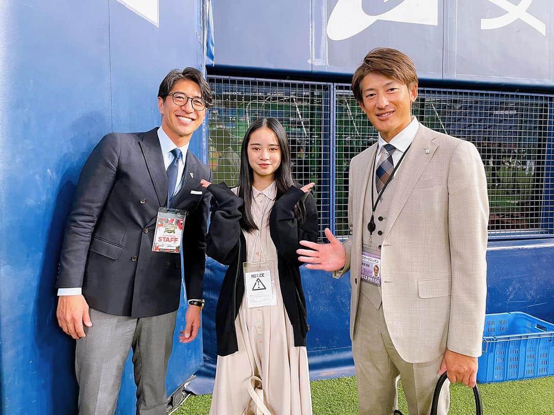 田中大貴のインスタグラム：「宮城弥生ちゃんが遂にプロ野球中継リポーターデビューです🎙️パリーグクライマックスシリーズファイナルステージ初戦が初鳴きです。」