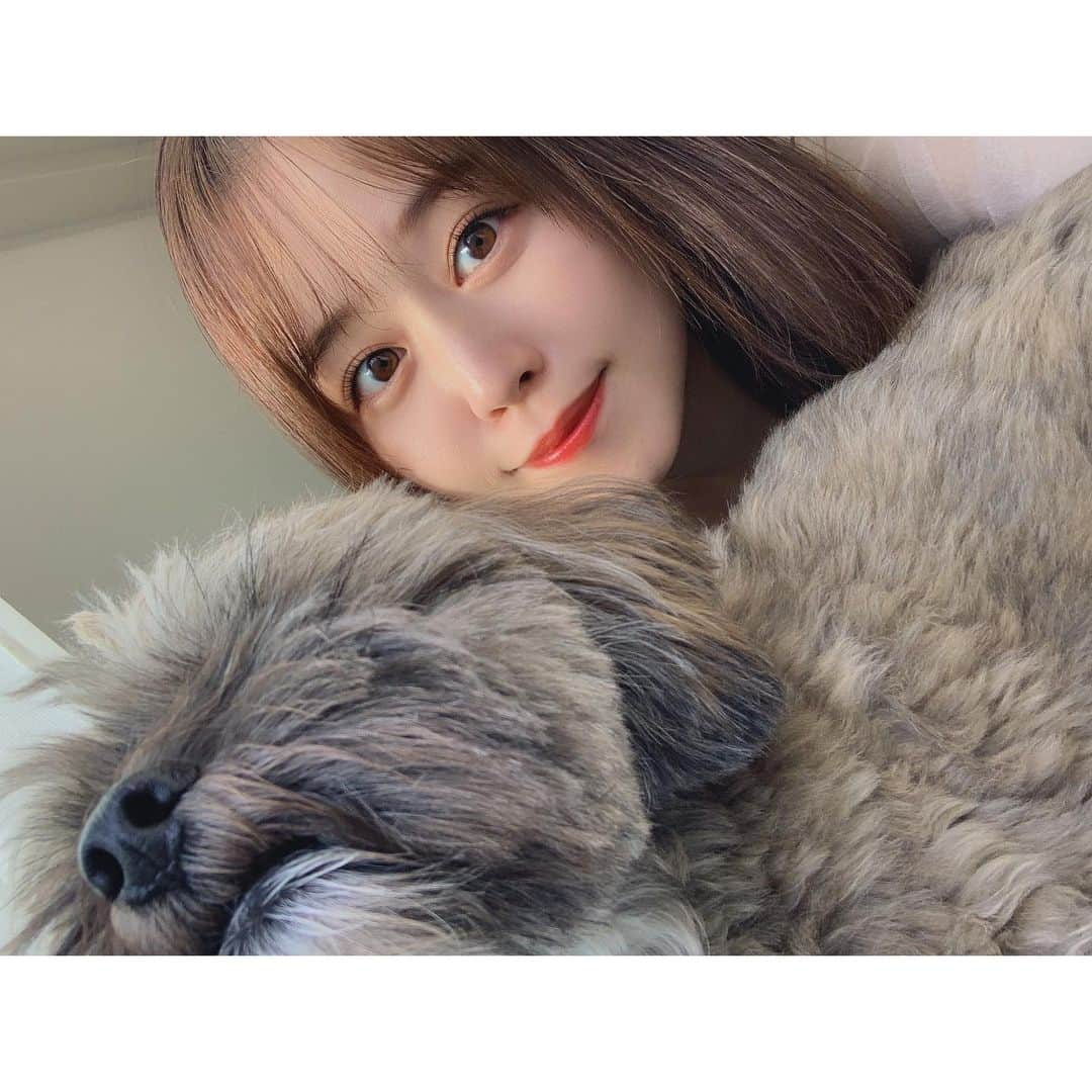 日岡なつみさんのインスタグラム写真 - (日岡なつみInstagram)「しゅみの日向ぼっこに混ぜてもらった🐶☀️」10月18日 13時32分 - hiokanatsumi