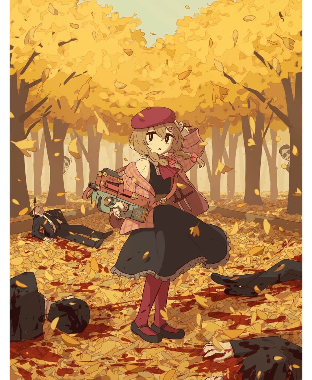 アボガド6のインスタグラム：「2021年10月18日制作 kawaii autumn」
