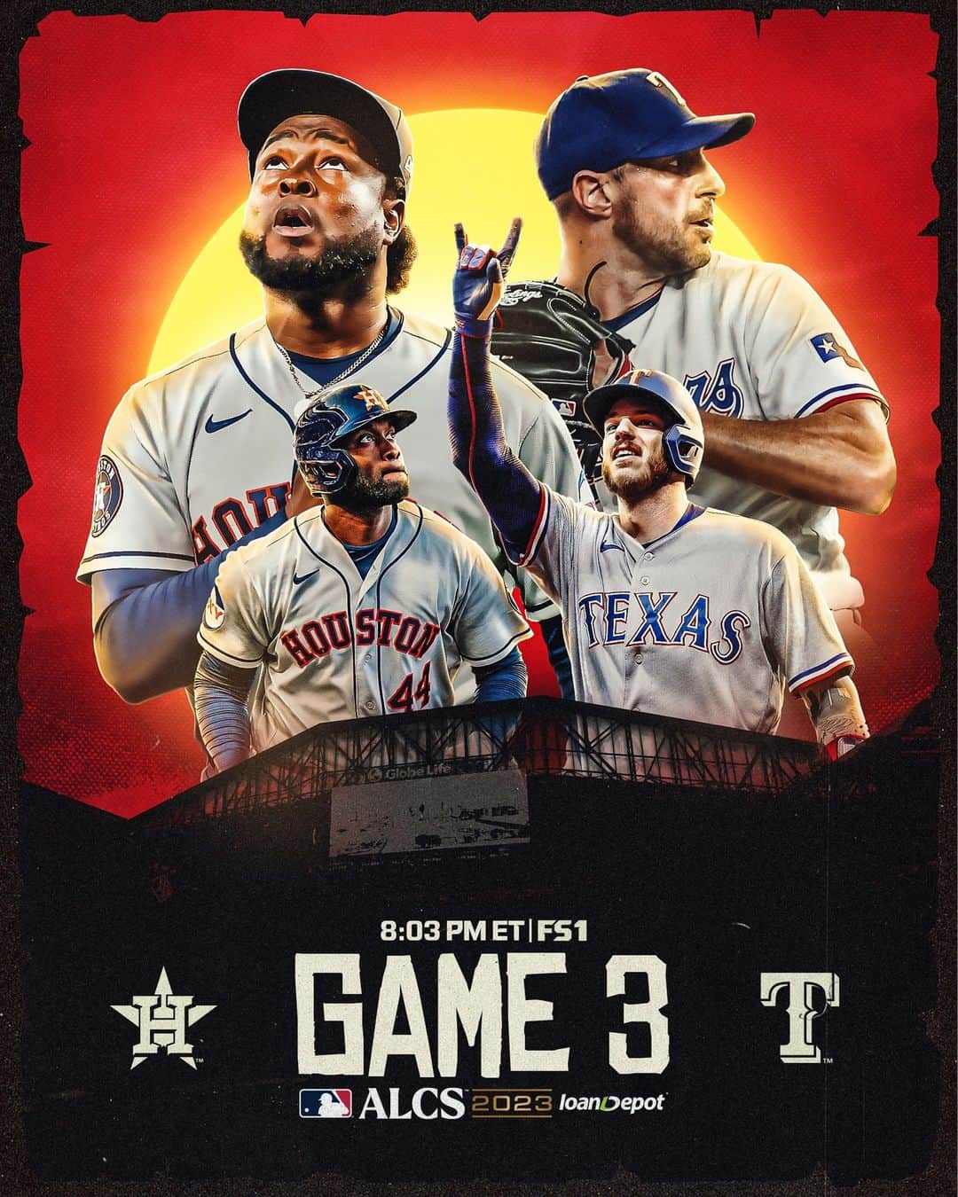 MLBさんのインスタグラム写真 - (MLBInstagram)「Can the @Astros battle back? Or will the @Rangers take a commanding 3-0 series lead?  Watch #ALCS Game 3 tonight from Arlington at 8:03 pm ET on @FS1.」10月19日 1時12分 - mlb