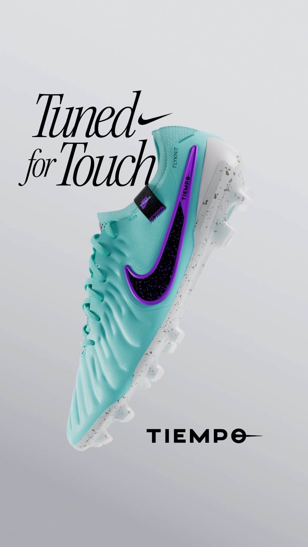 ナイキフットボールのインスタグラム：「Tuned for touch 🤌🎶 The 𝐓𝐢𝐞𝐦𝐩𝐨 𝟏𝟎 is your instrument for unprecedented finesse with ultra-soft, lightweight 𝐅𝐥𝐲𝐓𝐨𝐮𝐜𝐡 𝐏𝐥𝐮𝐬 🎻   #NikeFootball」