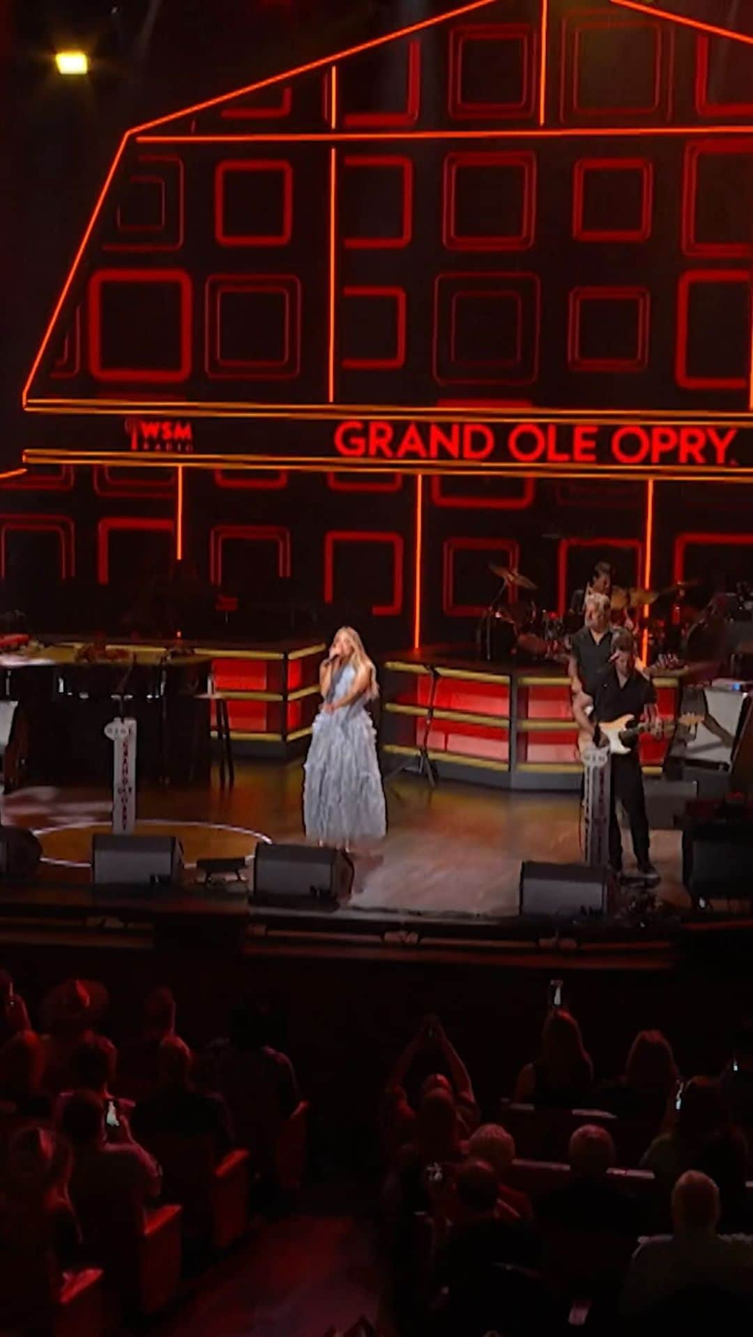 キャリー・アンダーウッドのインスタグラム：「For #WaybackWednesday, let’s run it back to this past June with a special performance of #OutOfThatTruck at the Opry! Will we see you there next Friday, Oct. 27? (*link in bio)」