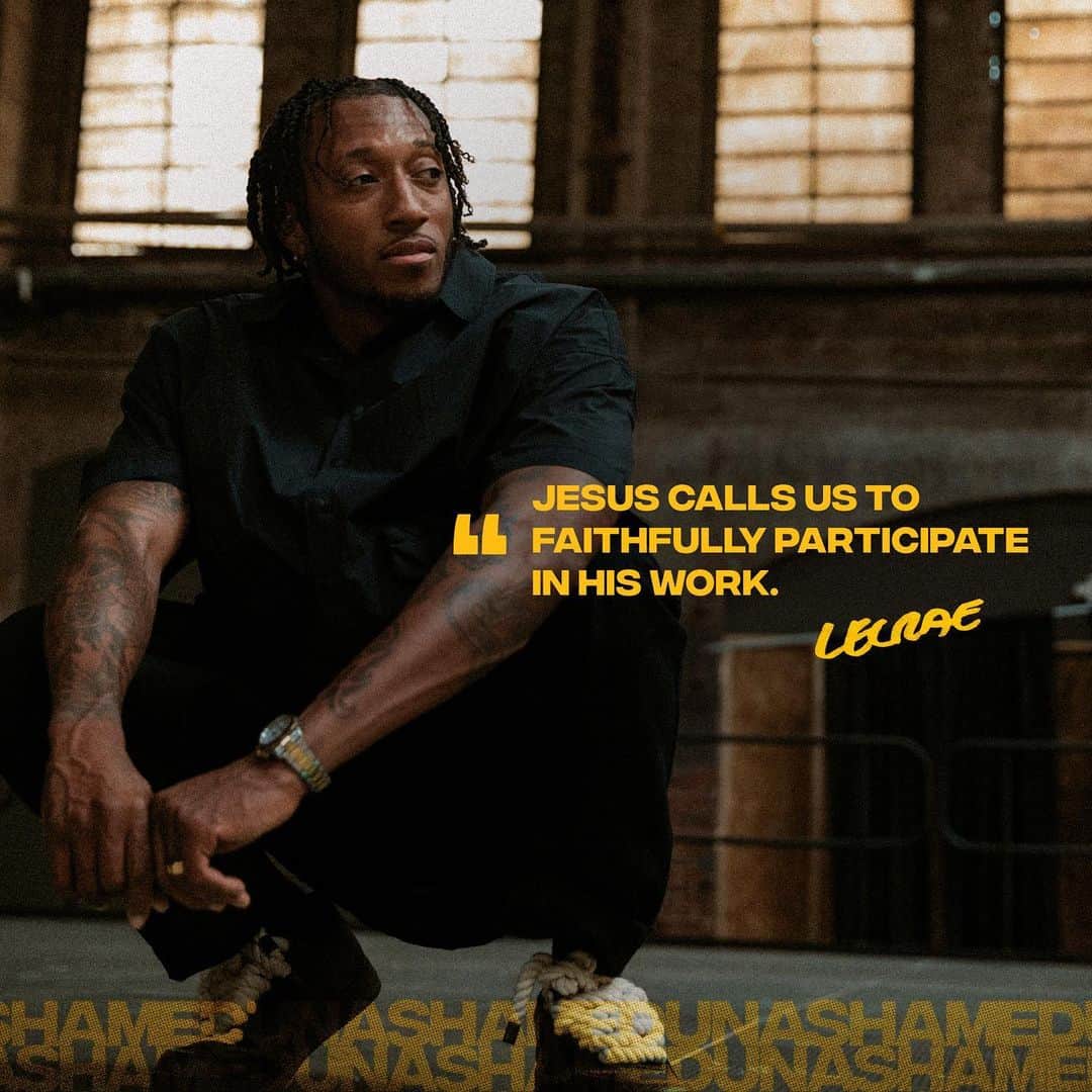 レクレーのインスタグラム：「Are you faithfully participating in God’s kingdom work?   In Unashamed, @lecrae reminds us that the Christian life is active, not passive. 💪 Watch this series to learn how you can be unashamed of God’s truth and committed to God’s ways.   Watch Unashamed on RightNow Media today! Link in our bio.」