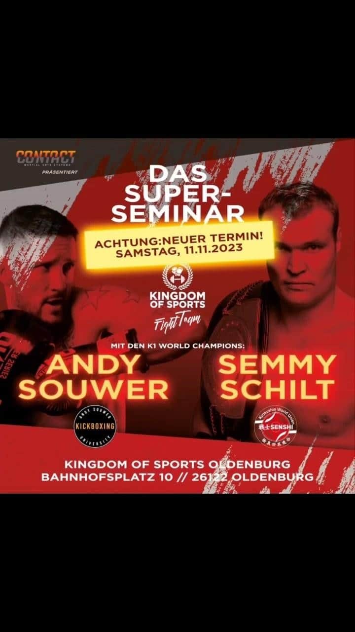 アンディ・サワーのインスタグラム：「Infos und Anmeldung unter ➡️ https://contact-store.de/pages/events」