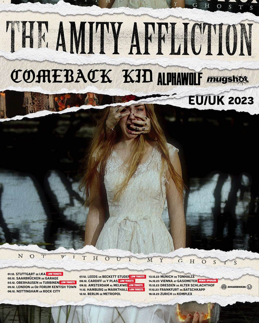 The Amity Afflictionさんのインスタグラム写真 - (The Amity AfflictionInstagram)「Venue upgrade in Vienna and some low ticket warnings for our upcoming EU/UK tour with @comebackkid_hc @alphawolfcvlt and @mugshotca  🎫 link in bio」10月18日 16時59分 - theamityaffliction