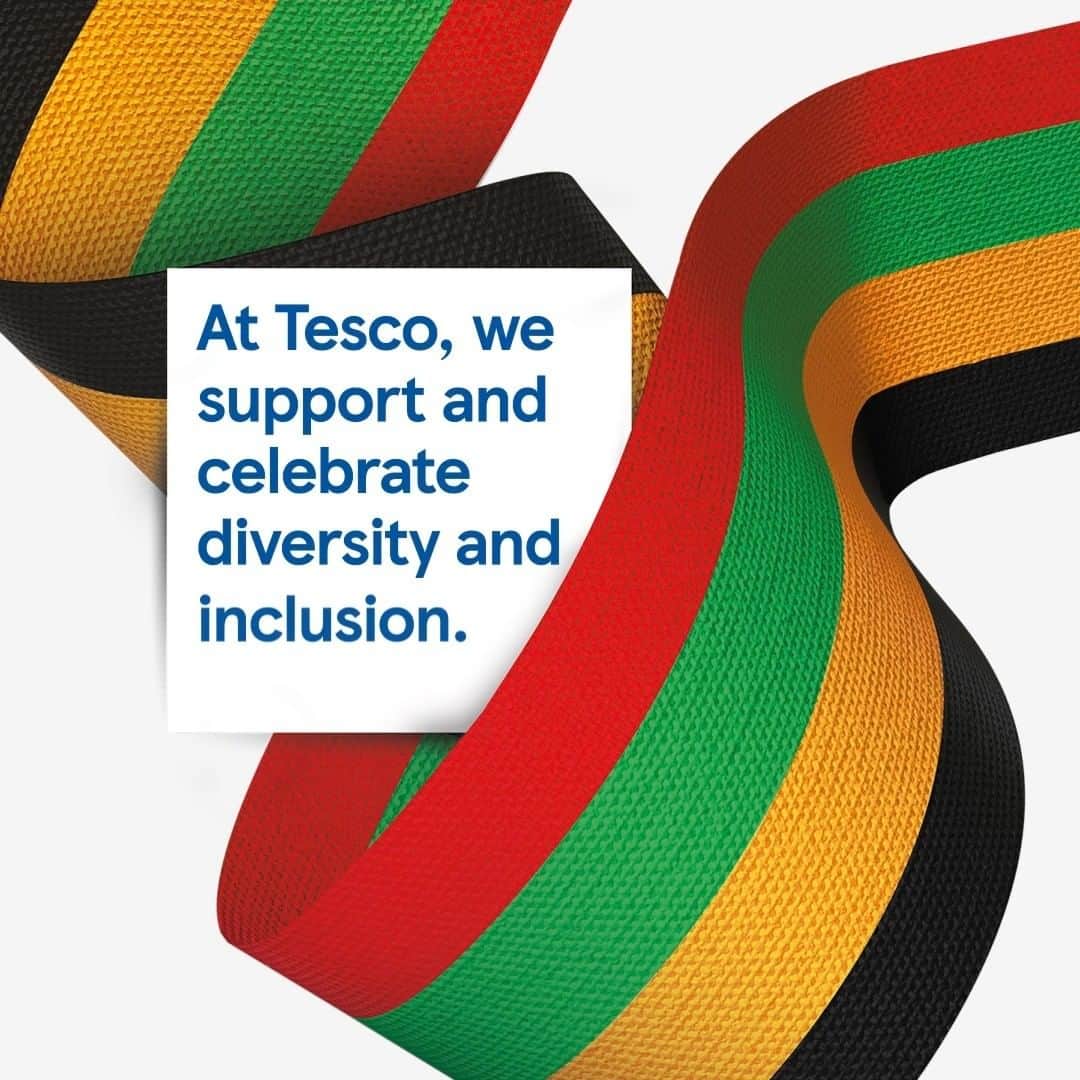 Tesco Food Officialのインスタグラム：「At Tesco, we celebrate diversity and support inclusion with our Black Action Plan. We’re also donating to The Black Fund - a growing charity who work to support and shape the lives of the Black community in the UK. Together, we can build awareness and make a difference. #BlackHistoryMonth」