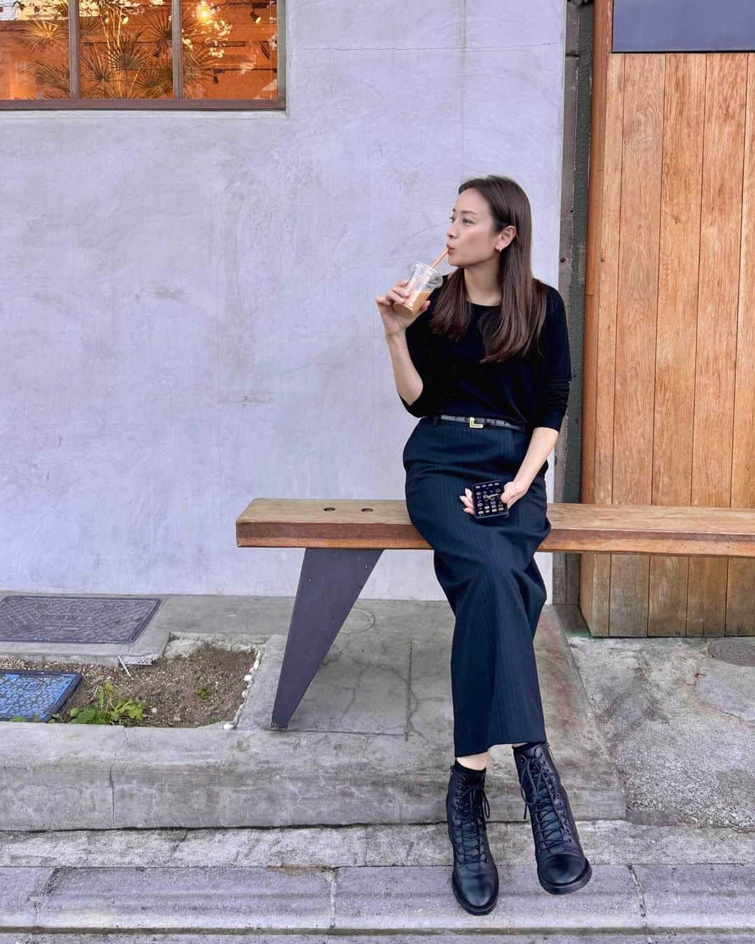 藤井悠さんのインスタグラム写真 - (藤井悠Instagram)「天気が良くて、まだギリギリ アイスラテ☕️🌤️😌 #オーツミルクラテ」10月18日 18時04分 - yufujii0211