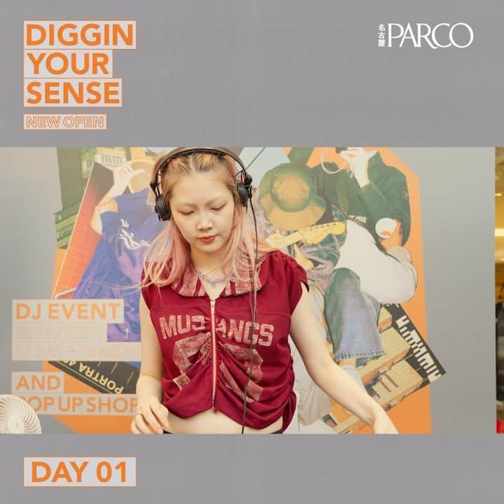 のインスタグラム：「DIGGIN YOUR SENSE - NAGOYA PARCO  09.16 (SAT)〜09.18 (MON)に開催されたイベント「DIGGIN YOUR SENSE」のアフタームーヴィーが公開。  偶然の出会いや本当に好きなものをDIGできる空間となった新たな名古屋PARCOで新たな発見を。  <EVENT> 09.16 (SAT) DJ： Lucia @lucia.o0  Kaoru @1021.kaoru  <LIVE PAINT> ・ICREATEsuguru @icreate_suguru  ・NEBOCHANG @sorry_nebosuke  <SHOP> ・DESERTSNOW 名古屋 @desertsnow_nagoya  ・Top of the Hill 名古屋 @topofthehill_vintage_nagoya  ・SNKRDUNK @snkrdunk_jp  ・Q.O.L. COFFEE BREWERS @q.o.l.coffee_brewers  <POP UP> ・Manhattan Records®️ @manhattan_records  tunelessmelody @tunelessmelody_bookstore  <Credit> Creative Direction : TAP Co., Ltd. @tap_co_ltd / PARCO @parco_nagoya_official  Movie Direction : Takae Arasaki (Studio Command Eye) @takae_arasaki_sce @_sce_official  Art Direction & Design : Hiraki Hosaka @hiraki_hosaka  (C)2023 PARCO All rights reserved.」