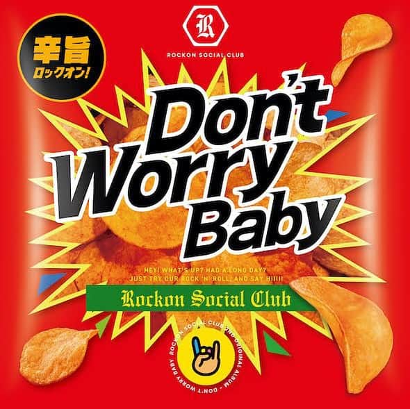 のインスタグラム：「／ 11/17(金)発売 2nd Album「Don’t Worry Baby」 ジャケット写真&収録曲公開✨ ＼ 初回生産限定盤にのみ ボーナストラック1曲収録🎁  お早めにご予約ください🛒 https://ultravybe.lnk.to/dontworrybaby  #RockonSocialClub #DontWorryBaby」