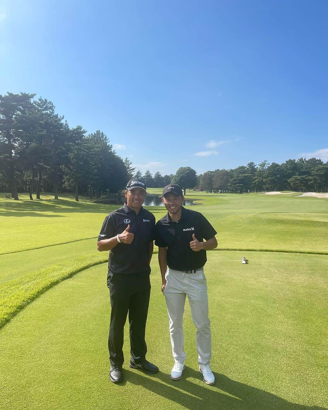 北島康介のインスタグラム：「.  Had a great round with the legend @kosuke5890  The four times Olympic gold medalist🏅」