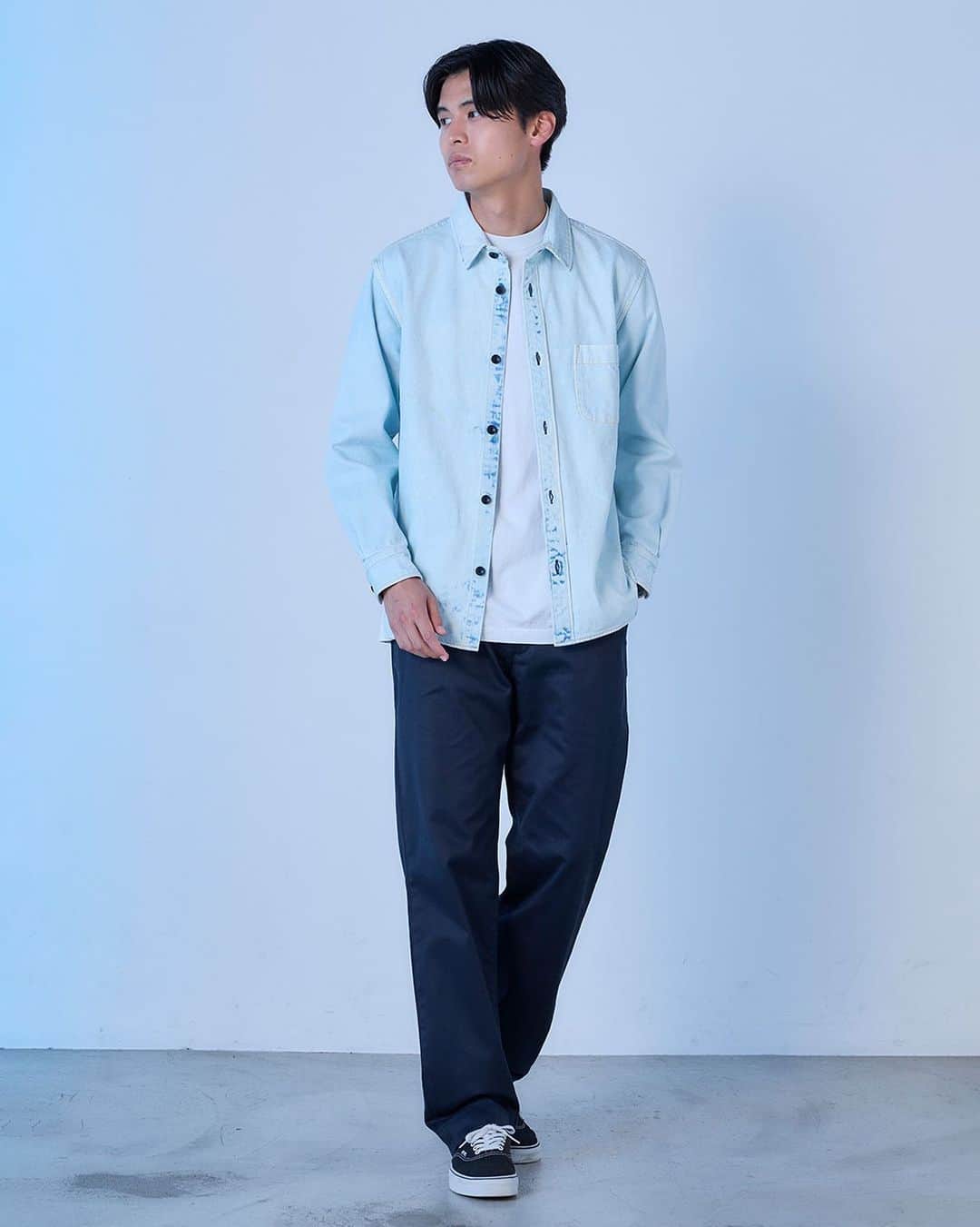 のインスタグラム：「.  JAPAN BLUE JEANS 2023 Autumn & Winter Collection  TOPS 13oz Denim Shirt Indigo Bleach  BOTTOMS Westpoint Chino  その他　参考商品　  @denimlabo_web   #japanblue #japanbluejeans #kojima #Kurashiki #okayama #denim #jeans #indigo #aging #madeinjapan #madeinokayama  #ジャパンブルー  #ジャパンブルージーンズ #児島 #倉敷 #岡山 #日本製」