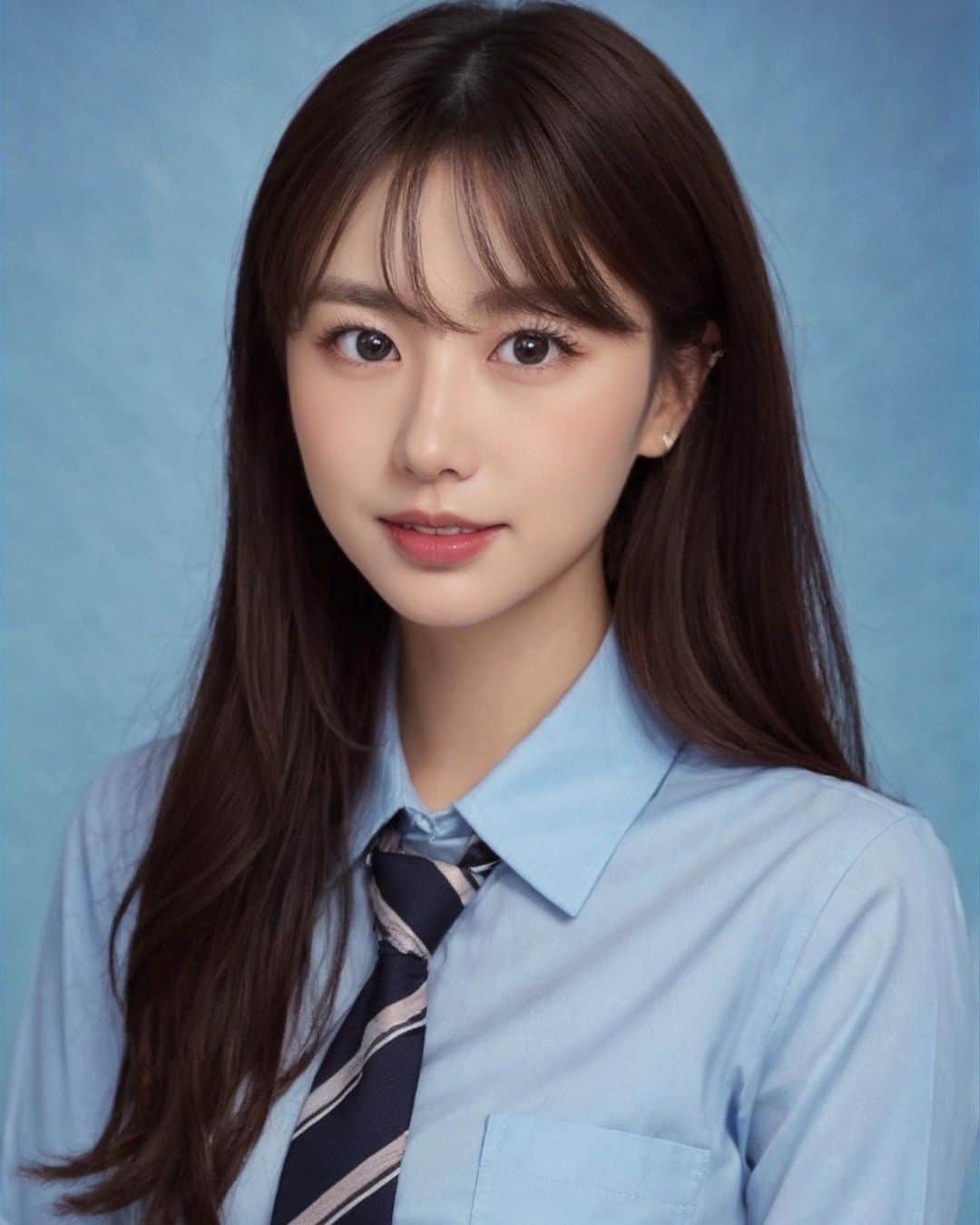 「SNOW」顔認識カメラアプリのインスタグラム：「. SNOWから新しく 韓国JKになれるAIのやつ出たみたいです👼🏻🩵  #AIハイティーン #SNOW #PR」