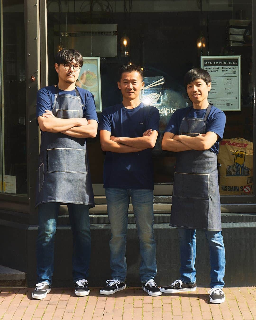 のインスタグラム：「"Our mission impossible is to make an impact by the power of ramen. To change the world for the better.” Discover the full story of @menimpossible and @atsuishida at denham.com. ⁠#NewAuthentics #authenticallymadedenim」