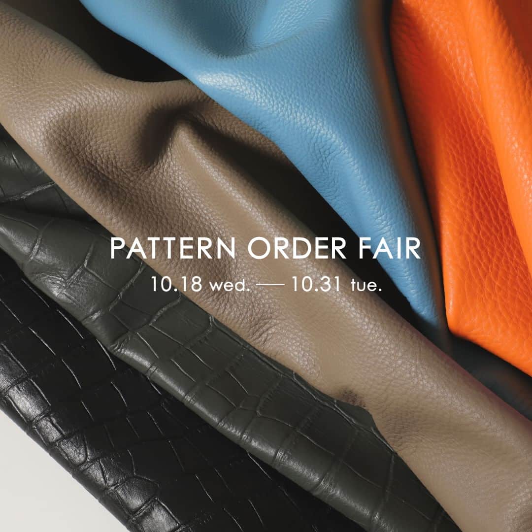 PELLEMORBIDA_Officialのインスタグラム：「◤PATTERN ORDER FAIR◢  本日よりPELLE MORBIDA 阪急メンズ東京店・大丸東京店・大丸神戸店にてパターンオーダーフェアを開催中。  ボストンバッグやトートバッグなど計6型を対象に、ハンドル、ボディ、ボトムの3か所のカラーをセレクトし、自分好みのバッグが作成可能。 レザーは定番のシュリンクレザーと人気のクロコダイル調型押しレザーをご用意しております。  気になった方は特設ページにてシミュレーションも体験できるので、是非お試しの上ご来店下さい。  ▪開催期間 10月18日（水）～10月31日（火）  ▪開催店舗 PELLE MORBIDA 阪急メンズ東京店 PELLE MORBIDA 大丸東京店 PELLE MORBIDA 大丸神戸店  #pellemorbida #ペッレモルビダ #モルビダ  #パターンオーダー #カスタムオーダー」