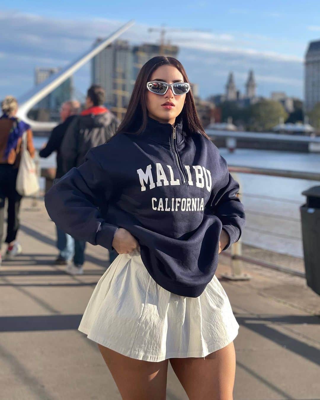 SHEINのインスタグラム：「Sweater SZN: Varsity Vibes Edition 🍂🏈💫 @giovaaroman  🔎 12247173  #SHEIN #SHEINforAll #SHEINstyle #fashion #chic」