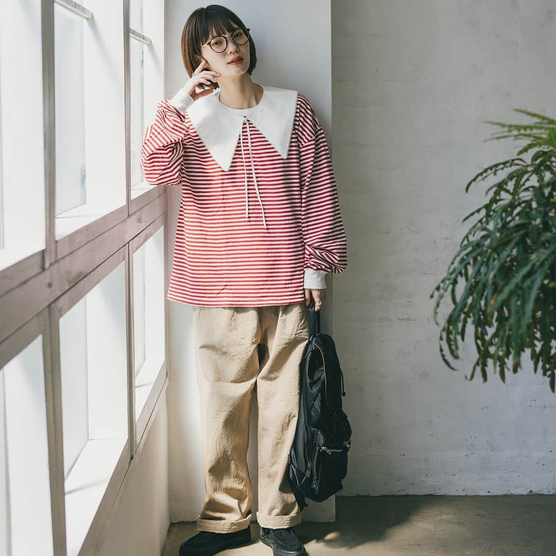 merさんのインスタグラム写真 - (merInstagram)「今回は村濱遥ちゃんの秋の私服コーデをご紹介🍁 コーデの詳細はmer webで ...