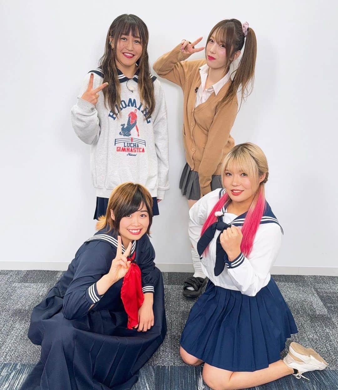 朱里のインスタグラム：「制服👀  #stardom #GE #prowrestling #shooting #photography #photo」