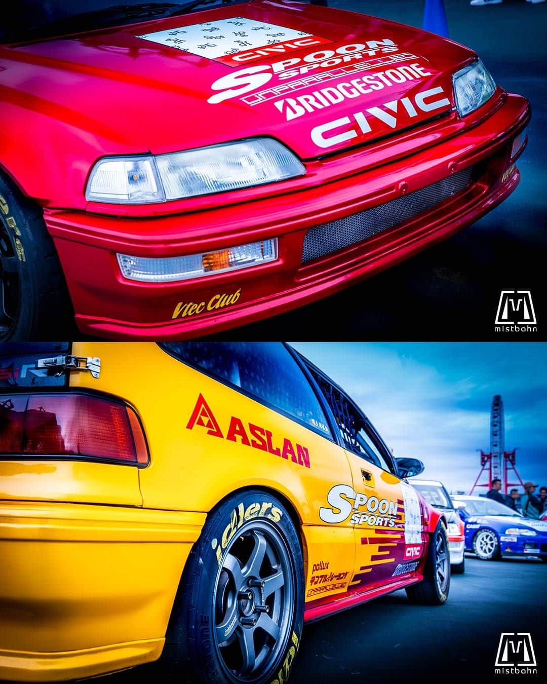 mistbahnさんのインスタグラム写真 - (mistbahnInstagram)「_ 現場猫 Honda EF9 CIVIC SiR _ 🚗: @stanatnight 📷: @mistbahn _ Shot on Oct-8 2023 🏁  The "H" Day at Suzuka International Circuit. _ JP) 2023年10月8日 鈴鹿サーキット国際レーシングコース GPスクエア。 ハジメテの置き系イベント、The "H" dayにビートで参加。 _ #hday #thehday #playersday #suzukacircuit #suzukainternationalcircuit #鈴鹿サーキット #templeracing #テンプルレーシング #kaeruzoku #カエルゾク #現場猫 #unparalleled #アンパラレルド #aslan #aslan_inc_japan #アスラン #spoon #spoonsports #civic #hondacivic #ホンダシビック #シビック #グランドシビック #ef9 #ef #efcivic #kanjo #kanjozoku #timeattack #timeattackjapan」10月18日 21時40分 - mistbahn