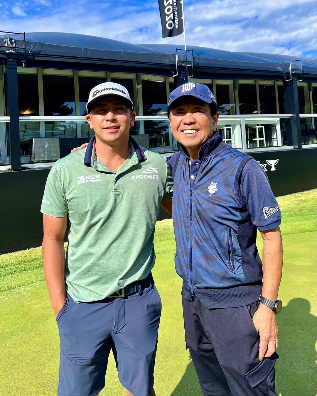設楽洋のインスタグラム：「ZOZO CHAMPIONSHIPプロアマで習志野カントリーに晴れ男参上❣️ 今日はKurt Kitayamaプロと周りました…⛳️🏌️‍♂️ 身長170センチで僕とそう変わらないのに330ヤード飛ばす😳 男子プロは積んでるエンジンが違うね！ @zozochamp @zozotown @beamsgolf #ZOZOプロアマ」