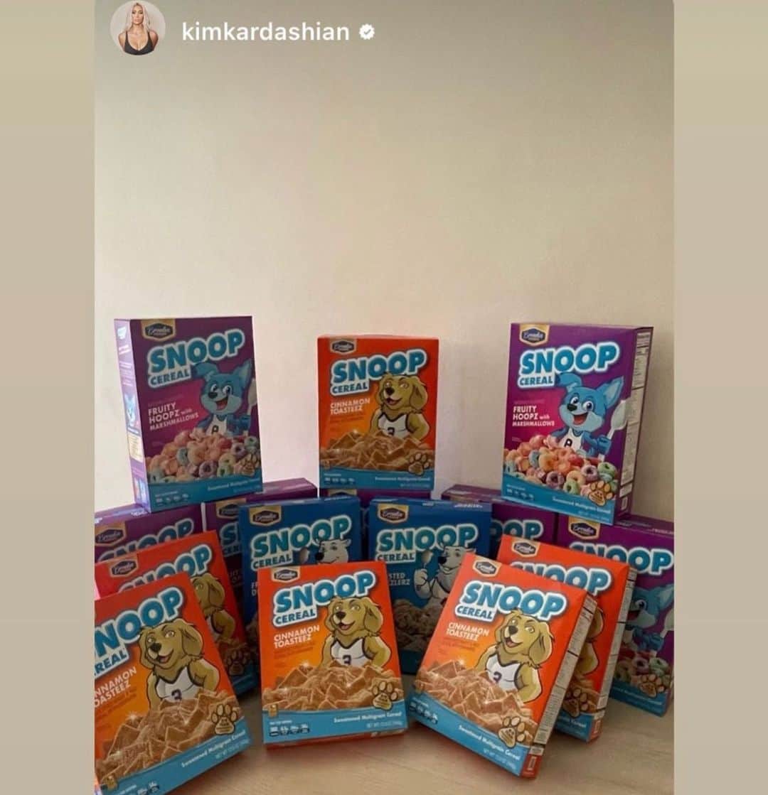 スヌープ・ドッグのインスタグラム：「Thnk U @kimkardashian」