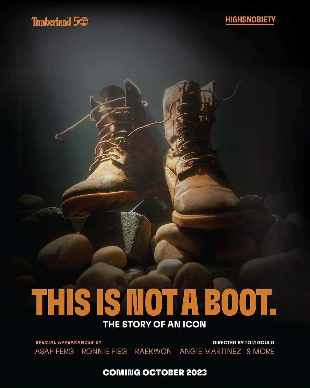 ティンバーランドのインスタグラム：「The story of an icon. 🥾  In what could be called a love letter to the Original Timberland® Boot, we bring you the stories of its humble beginnings as a construction work boot to its bold adoption across the hip-hop community and the globe.  “This Is Not a Boot: The Story of an Icon,” presented by @highsnobiety celebrates 50 years of timeless staple of style and culture.  Out Now​. Link in bio ⬆️  Director: Tom Gould Executive Produced by Highsnobiety  Producer: Francesco Raffo Director of Photography: Zoë Simone-Yi Production Designer: Madison Lee Hatch Editor: Mariano Segedin Archival Producer: Noah Weitzman Original Music: Copra Recordings  Narrator: Roya Marsh Casting Director: Allison Twardziak Copywriter: Marisa Aveling Color: Cameron Marygold Color Producer: Ethos Studio  Sound: Liquid Studios Graphics: Finn Bowman Art Director: Grace Beck Stills Photographer: Lelanie Foster  Stylist: Anastasia Walker Hair & Make-up: T. Cooper Production Manager: Sergio Vaccaro 1st Assistant Director: Mattheau O’Brien  Steadicam Operator: Franz Brun 1st AC: Colton Huynh Gaffer: Omar Nasr Key Grip: Jared Hermann  #Timberland #Timberland50 #BuiltForTheBold #ThisIsNotABoot」