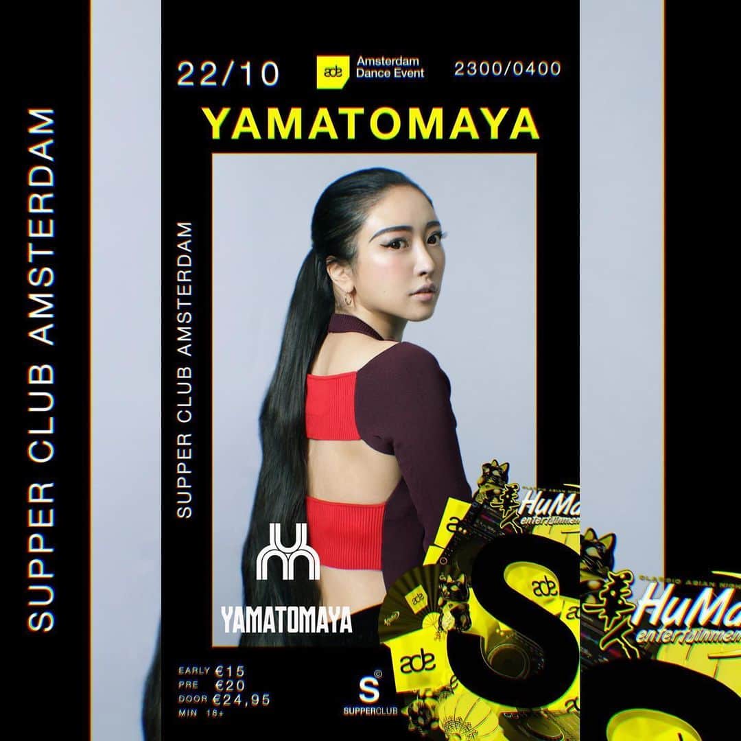 ᴍᴀʏᴀのインスタグラム：「🙌😺🙌 See you at the ADE afterparty in Netherlands🇳🇱 I'll join there from tomorrow ✈︎ ❤︎  20th(FRI) @club_roots_amsterdam   22th(SUN) @supper.nl   ADEはオランダで開催されるアムステルダムダンスイベントでそのシーズンはフェスティバルだけでなく街中でイベントが開催され世界中から大集合してミーツできるイベントです‼︎私もDJショーだけじゃなく色んな国でお世話になった仲間たちに会えるのが楽しみ💫明日から行って来ます😆」