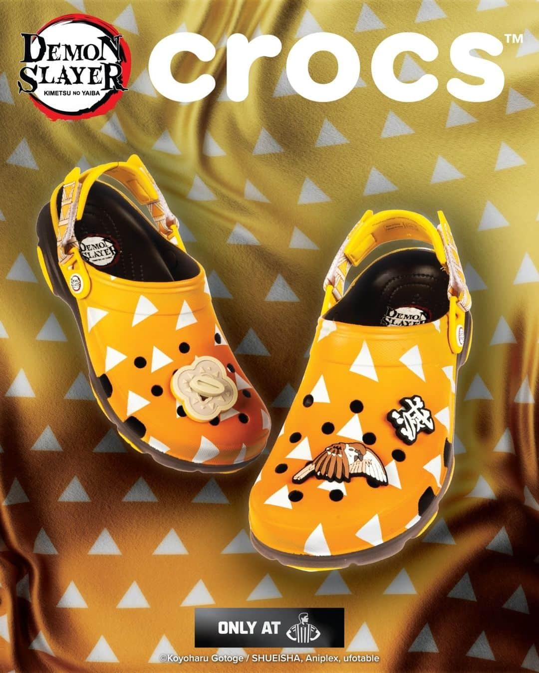 Foot Lockerさんのインスタグラム写真 - (Foot LockerInstagram)「Tanjiro 🌊 Nezuko 🌸 Inosuke ⚔️ Zenitsu ⚡  The Demon Slayer collection by Crocs is now available.」10月18日 23時00分 - footlocker