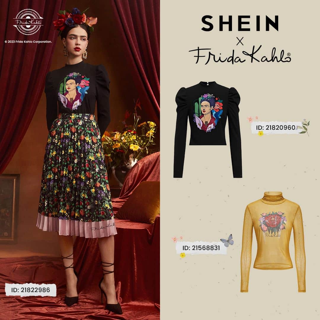 SHEINさんのインスタグラム写真 - (SHEINInstagram)「Explore a few of the top picks from the SHEIN x Frida Kahlo Fall/Winter collection. Share with us your absolute favorite look in the comments! 🌹✨  🔗:https://shein.shop/9gx8i0g  #SHEINxFridaKahlo #FridaKahlo #SHEIN #SHEINforAll」10月18日 23時03分 - sheinofficial