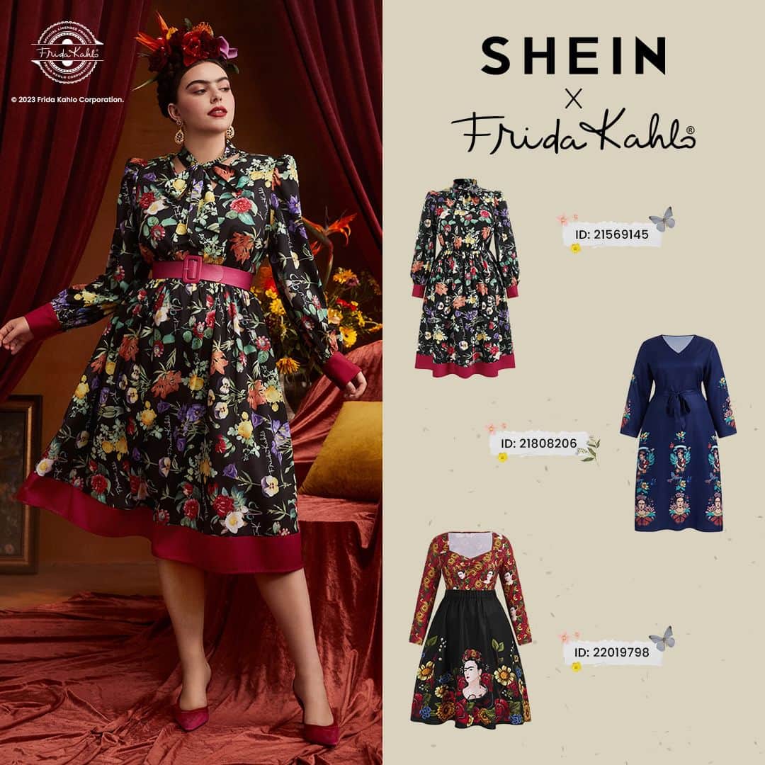 SHEINさんのインスタグラム写真 - (SHEINInstagram)「Explore a few of the top picks from the SHEIN x Frida Kahlo Fall/Winter collection. Share with us your absolute favorite look in the comments! 🌹✨  🔗:https://shein.shop/9gx8i0g  #SHEINxFridaKahlo #FridaKahlo #SHEIN #SHEINforAll」10月18日 23時03分 - sheinofficial