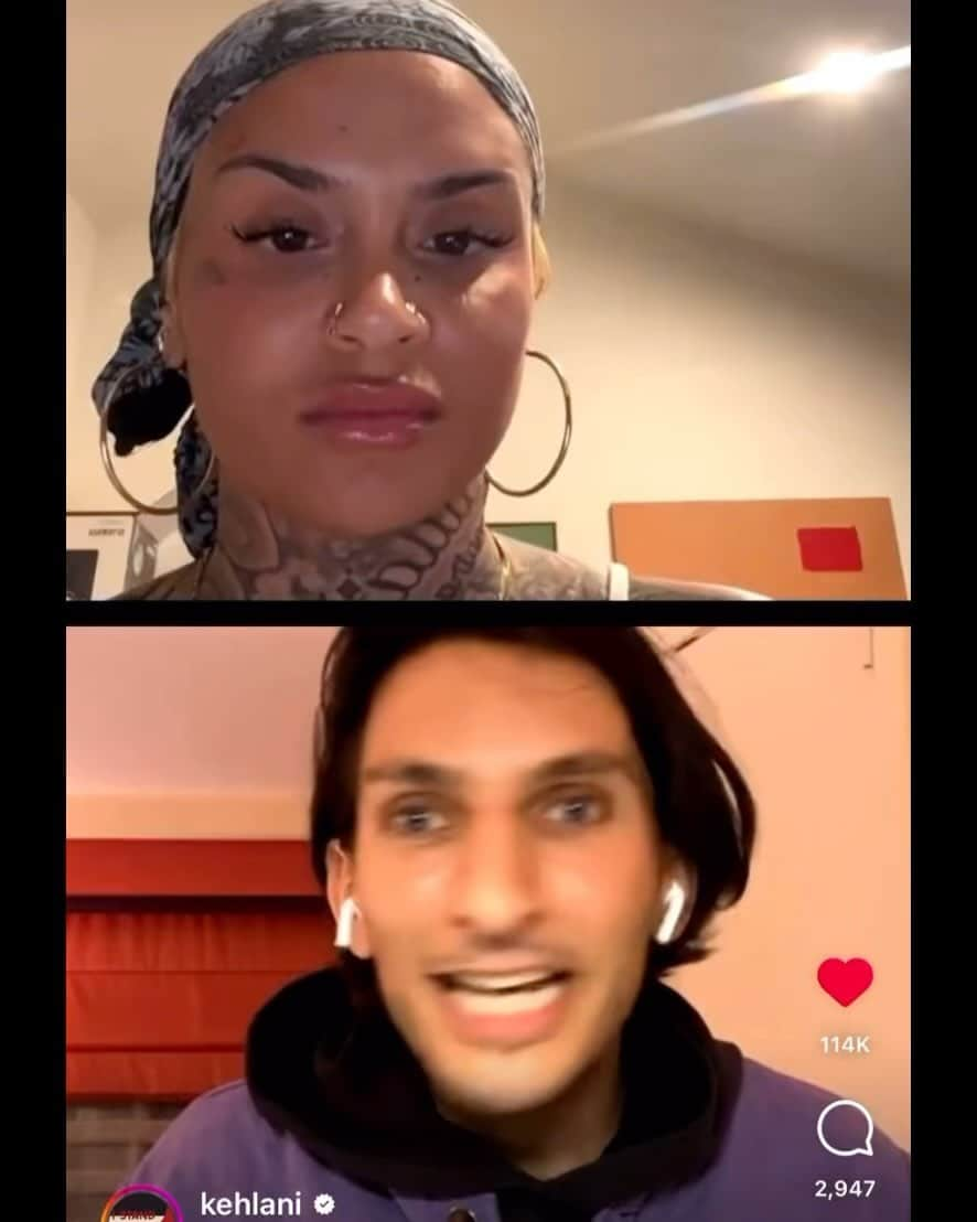 マリオのインスタグラム：「Thank you @kehlani & @jewishvoiceforpeace! PLEASE GO TO HER PAGE TO HEAR THE FULL DISCUSSION.」