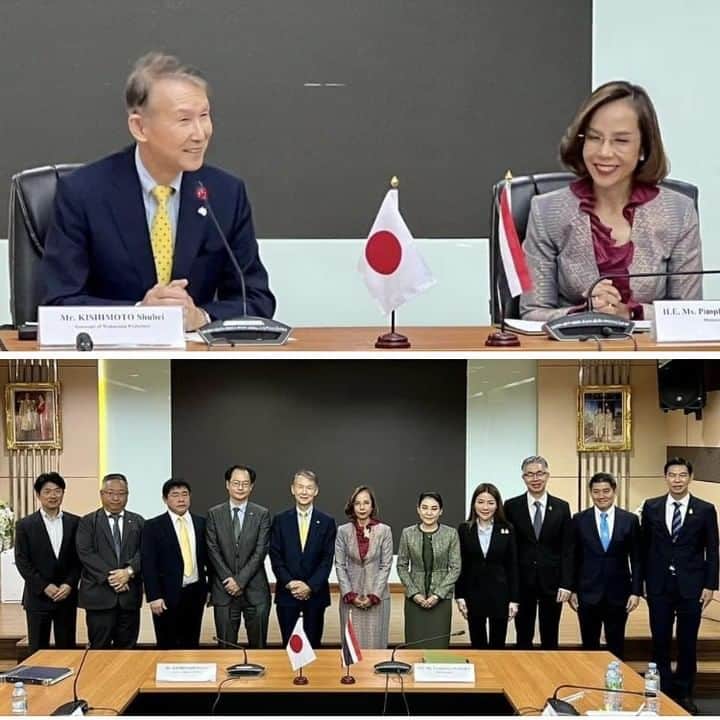 きいちゃんのインスタグラム：「【知事活動報告】 タイ出張3日目ピムパタラー・ウィチャイクン工業大臣と面談。タイの工業省とは2019年に覚書を締結し、2020年には工業省の中に和歌山デスクを置き、県庁職員を派遣しています。工業省には今回のビジネスミッションの成功を後押ししてもらっています。女性のリーダーが活躍するタイ政府を見習います。  #和歌山県 #タイ」