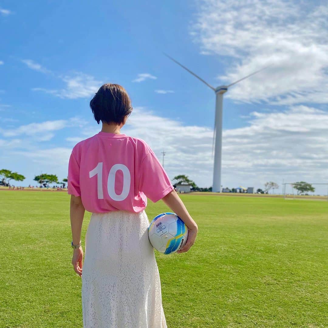 上妻未来のインスタグラム：「種子島BIG vision⚽️ またまた、元日本代表のレジェンド選手が大集合‼️  今回もメインMCを務めさせて頂きます🧡」