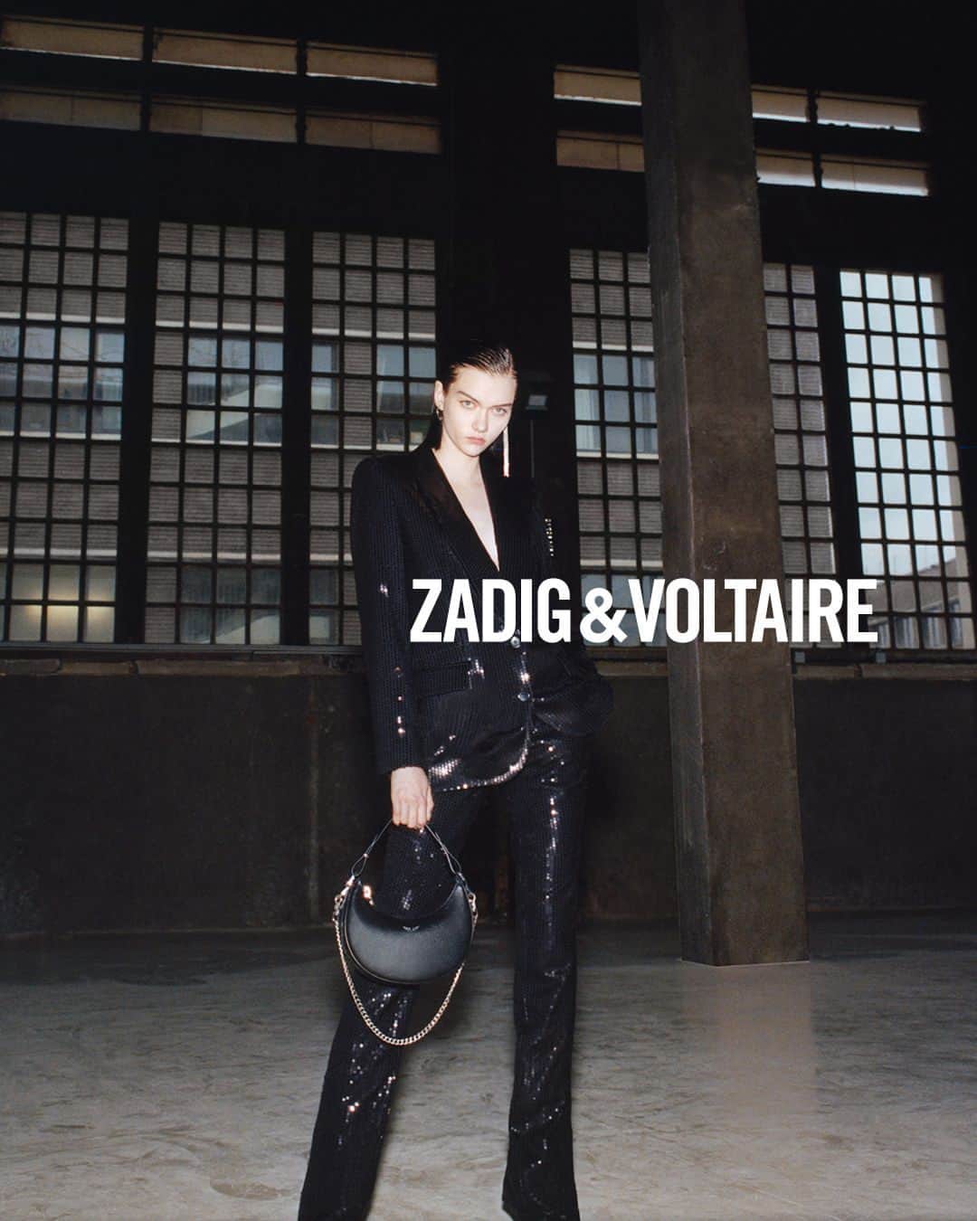 ザディグ エ ヴォルテールのインスタグラム：「Ready to light up the night in her sequin suit.⁣ ⁣ #zadigvoltaire #zadigetvoltaire」