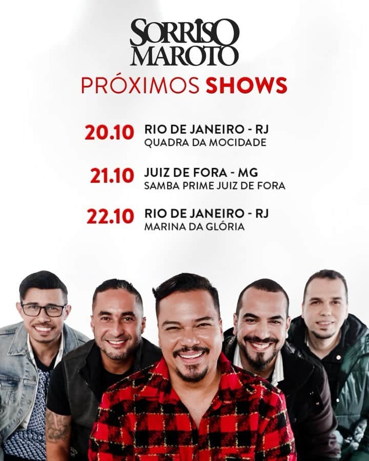Sorriso Marotoのインスタグラム：「Turma, a partir de sexta esperamos vocês pra curtir um pagodinho com a gente! Combinado? 🫶🏽🎶  📍Link de ingressos tá na bio e no site」