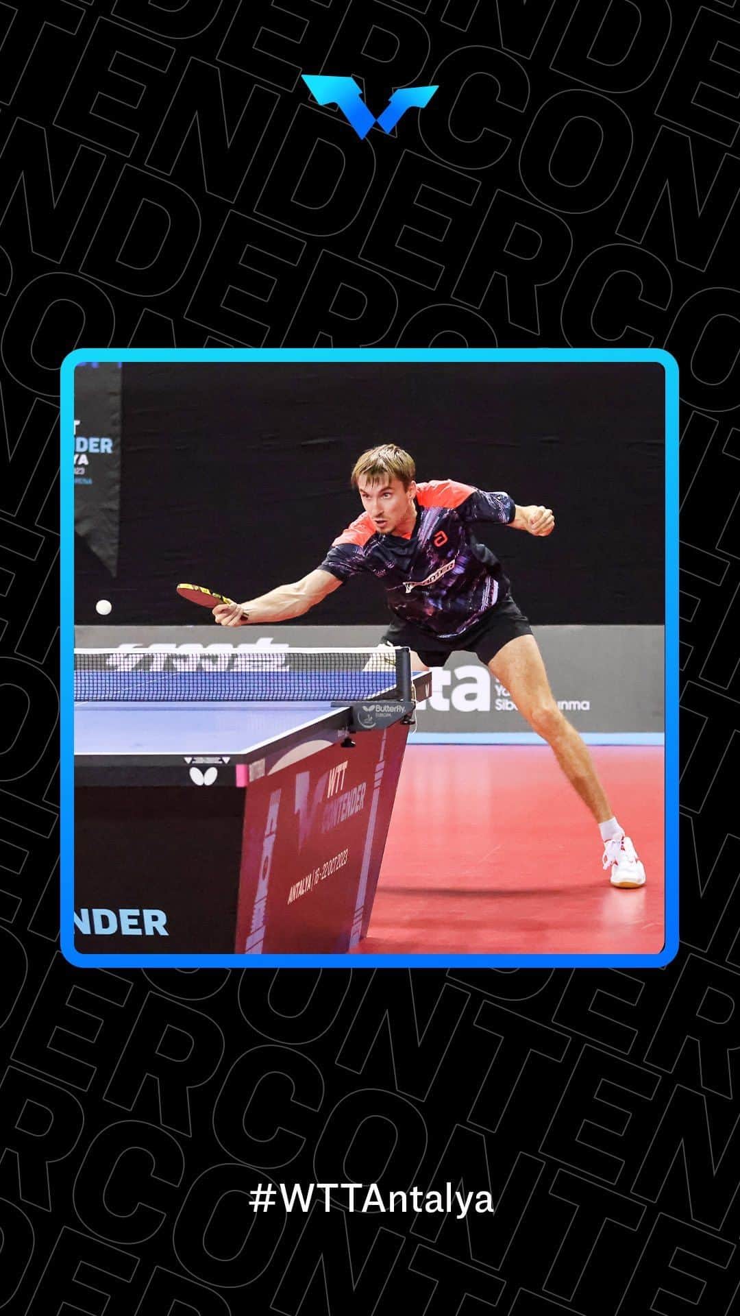 のインスタグラム：「This is what it means 🥰  Jules Rolland lands a spot in the Main Draw after coming from behind to defeat Marcos Madrid 3-2 👊  #WTTAntalya #WTTContender #PingPong #TableTennis」