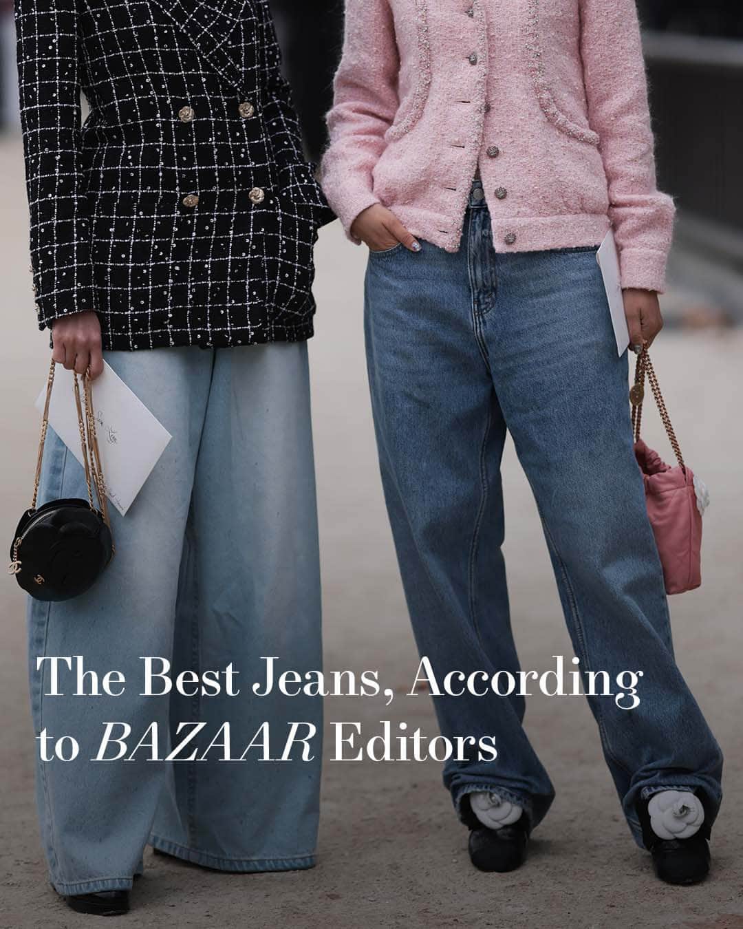 Harper's BAZAARのインスタグラム：「When it comes to their favorite jeans, BAZAAR editors are passionate about their recommendations. While some like a vintage wide-leg sized up for a slouchy fit, others are all in on rigid, dark-wash denim. One even makes convincing case for the return of cargo pants with a pair done in denim. Tap the link in bio for the full range, with options for every body type, budget, and personal style.」