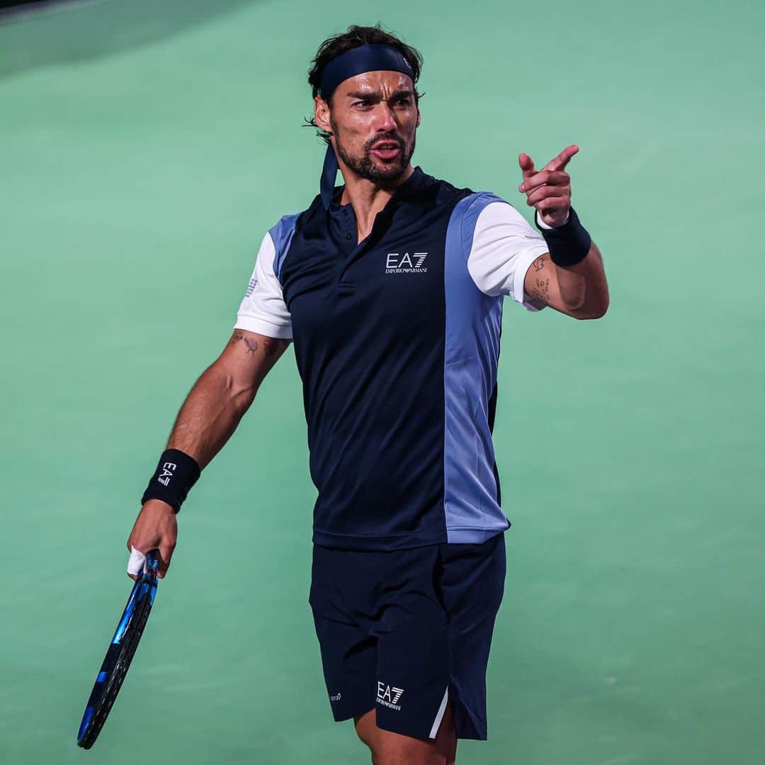 ファビオ・フォニーニのインスタグラム：「I’m motivated to decide my own destiny 👆😁🎾❤️」