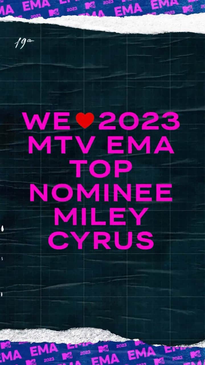 MTV EMAのインスタグラム：「We’re always gonna give 💐💐 to one of this year’s top noms @mileycyrus #MTVEMA」